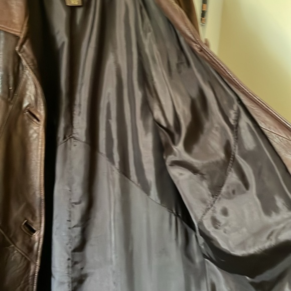 Mexico Mexican leather jacket brown patchwork vi rage 1980s 1990s - Picture 11 of 12